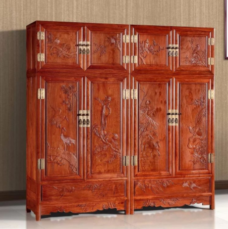 新中式家具定制：红木顶箱柜，体验古风古韵的中式家具大器！