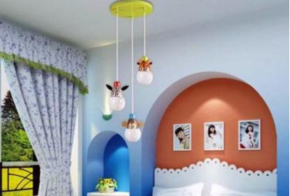 儿童房间装修：儿童房可以用吊灯吗？儿童房灯具怎么选择？