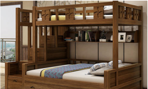 【实木床双层床的价钱】实木双层床的高度一般是多少?实木双层床的优点